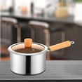 thumbnail image 3 of DOLITY Milk Pan 2.5L Cookware Multifunctional Sauce Pan for Cooking Restaurant Home pot with glass lid, 3 of 9