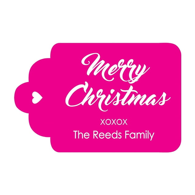 100 PCS Custom Made Hang Paper Tags Personalized Celebrating Merry Christmas Gift Tags