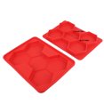 thumbnail image 5 of Molde de silicona multifuncional NikouMX rojo 5 orificios para comida hamburguesa y carne, 5 of 5
