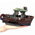 thumbnail image 4 of Underwater Artificial Shipwreck Landscape Fish Tank Simulation Aquarium Decor, 4 of 5