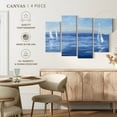 thumbnail image 4 of Elephant Stock Open Sail Wall Art - Horizontal Multi Panel Canvas - Living Room Wall Decor - Nautical Multi Panel - Blue And White Decor By Julia Purinton - 30" x 18", 4 of 4