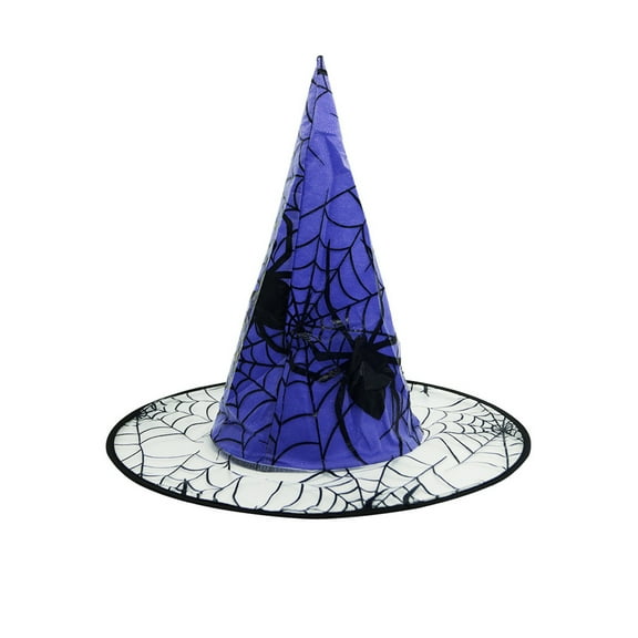 Hwkond Halloween Wizard Hat Halloween Witch Hat Non-woven Hat Event Party Supplies Props Decoration,Blue