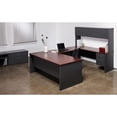 thumbnail image 6 of Lorell, Mahogany Laminate/Charcoal Modular Desk Series, 1 Each, 6 of 6
