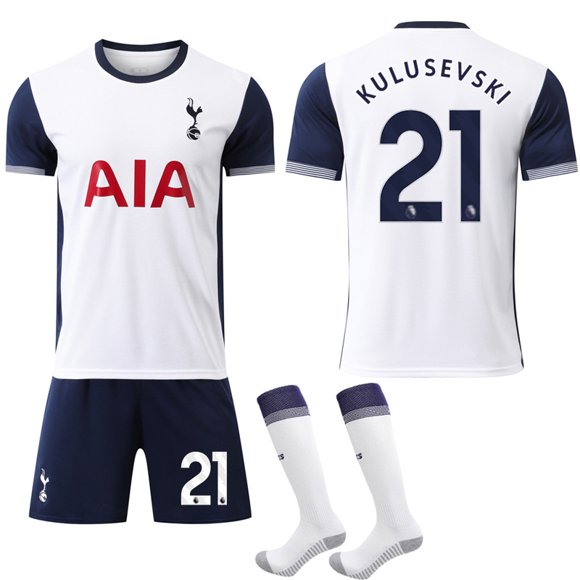 Tottenham Hotspur Home Football Shirt 2024-2025, Adult, No.21 Kulusevski