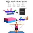 thumbnail image 4 of Suministros De Yoga Pelota De Yoga Banda De Resistencia De Ladrillo De Yoga Equipo De Fitness Para Gimnasio En Casa 9 Uds Yuarrent OD010562-01, 4 of 7