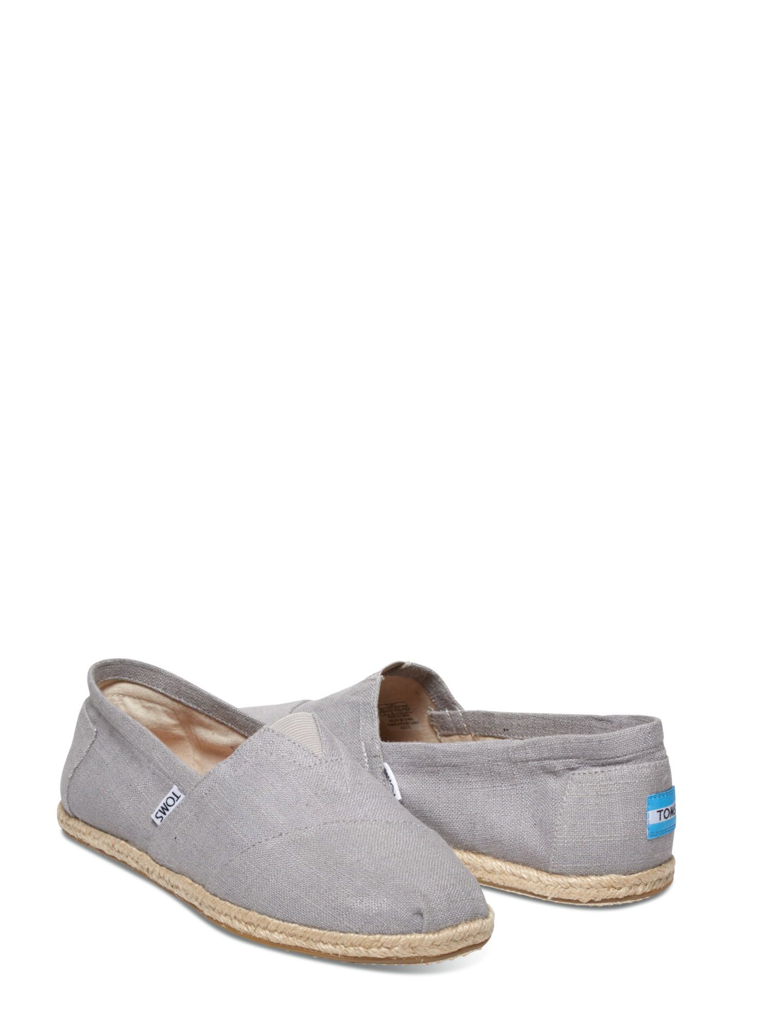 TOMS Men s Linen Rope Sole Classic Slip On Shoes Walmart