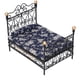thumbnail image 1 of 1:12 Mini casa de muñecas Cama doble Simulación Escena de vida Cama de princesa Casa de muñecas de hierro Cama doble, 1 of 14