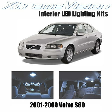 Volvo S60 Interior - XtremeVision LED for Volvo S60 2001-2009 (10 Pieces) Cool White Premium Interior LED Kit Package + Installation Tool