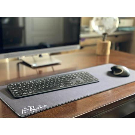 FC Physics Large Gaming Mouse Pad with Stitched Edges  Extended Mousepad with Superior Neoprene  Non-Slip Base  Water Resist Keyboard Pad  Desk Mat for Gamer  Office & Home  31.5 x 11.8 in  Black price history on PriceWatchPro