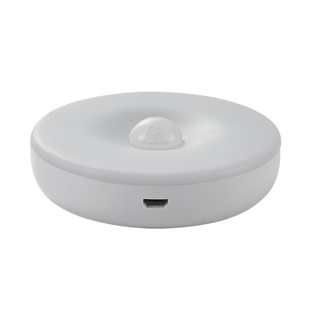 Inteprter Decoración de dormitorio, luces nocturnas con Sensor de movimiento, lámpara de noche, regalo para niños, carga USB, decoración de dormitorio, Iluminación y accesorios blanco Inteprter HA007058-01B