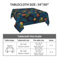 thumbnail image 3 of Zufioo Hawaiian Style Print Square Decorative Tablecloth, Wrinkle-resistant, Waterproof and Oil-resistant Tablecloth Coffee Table Cloth, Suitable for Restaurants-54"x54", 3 of 8