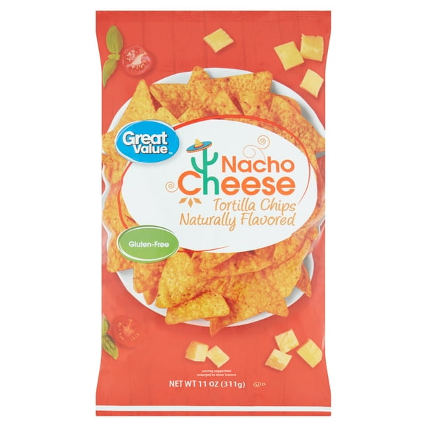 Great Value GlutenFree Nacho Cheese Tortilla Chips, 11 Oz. Walmart