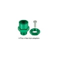 thumbnail image 3 of Uxcell Wheel Hex Hub Adapter with M4 Threaded Axle,12mm to 17mm for 1/10 RC Car Upgrade 1/8 Tires (Green), 3 of 6