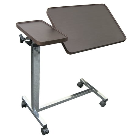 Medical Adjustable Overbed Bedside Tilt Table with Wheels (Hospital and Home