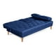 thumbnail image 4 of Sofá Cama De Lino Azul Modelo Caroli Makora Con Portavasos, 4 of 10