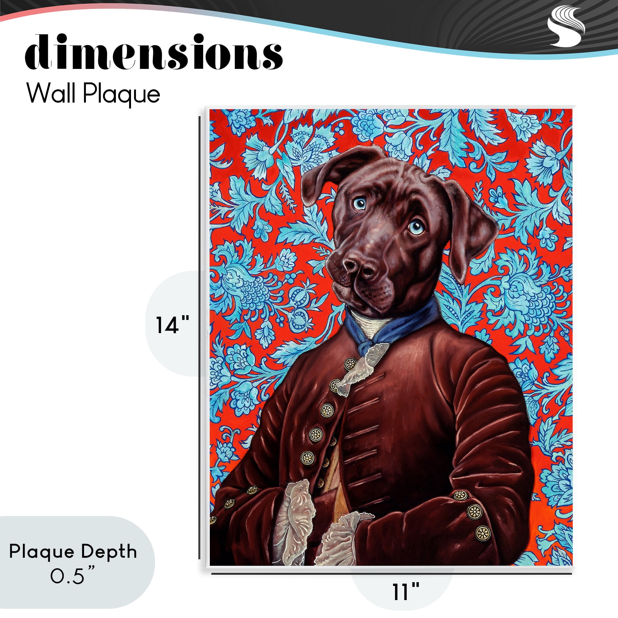 Stupell Industries Charming Labrador Composition Wall Plaque Art, design by Jane R. Talton