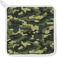 thumbnail image 3 of Polyester Insulation Kitchen Oven Mitts Potholder Apron 3Pcs Set Camouflage Pattern Non Slip Heat Resistant Gloves for Baking Cooking BBQ, 3 of 7