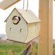 thumbnail image 5 of Casa de pájaros de madera,Casa de pájaros de madera colgante Birdhouse Box Dove,Jaula de pájaros natural Observación de aves pintable DIY,Cría jaula caja pájaros nido jardín patio, 5 of 8