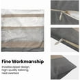 thumbnail image 6 of Outdoor Brown Pillow Covers 16x16 Set of 2 Light Brown Gray Striped Decorative Throw Pillow Cotton Square Modern Abstract Art Painting Cushion Cover Decor for Home Couch Sofa Bedroom, 6 of 13