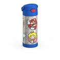 thumbnail image 5 of Thermos Kids Stainless Steel Funtainer Water Bottle with Straw, Dishwasher Safe, Leak Proof, Super Mario, 14 oz, 5 of 11