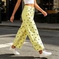 thumbnail image 4 of Cloaraye Denim Pants for Women High Waisted Wide Leg Barrel Jeans with Pockets Fashion Dots Printed Palazzo Pants, 4 of 9