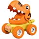 thumbnail image 1 of Juguete de dinosaurio, coche de juguete, juguete de dinosaurio para niños de 3 a 5 años, juguete de niña de 3 a 4 años, juguete de coche para empujar y (Tyrannosaurus Rex, amarillo) Sincero Hogar, 1 of 6