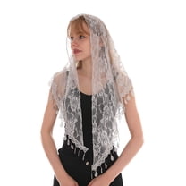 Mass Veil Triangle Mantilla Triangle Lace Infinity Veils Cathedral Head Covering Latin Church Veil Chapel Scarf