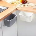 thumbnail image 5 of Under Cabinet Hanging Trash Can, 1.3 Gallon Small Garbage Bin for Kitchen Sink, Bathroom, Office, and Cabinet Door,White, 5 of 7