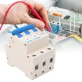 thumbnail image 2 of 3P Miniature Circuit Breaker with DIN Rail Mounting, 63A 400V AC, Overload and Short Circuit Protection, PA66 Flame Retardant Shell, 4500A Breaking Capacity for Residential and Office Lighting, 2 of 7