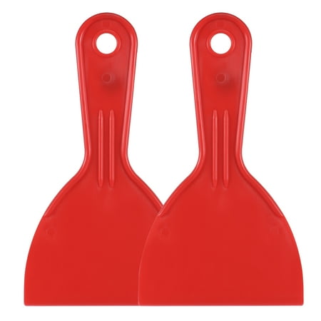 

Putty Scraper 4 ABS Plastic Spatula Drywall Patch Repair Spreader Wall Covering Smoother Red 2 Pcs