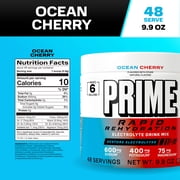 Prime Rapid Rehydration Powder, Ocean Cherry, 48 srv, Tub