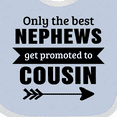 thumbnail image 4 of Inktastic Only the Best Nephews Get Promoted to Cousin Boys or Girls Baby Bib, 4 of 4