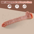 thumbnail image 3 of Shkanla 17.3 Inch Super Long Realistic Dildo, Built in Skeleton Flexible Dildo with Strong Suction Cup, Silicone Huge Big Anal Dildos, Giant Dildos Large Penis Stimulator Sex Toy for Women Men Gay, 3 of 8