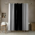 thumbnail image 4 of Creative Products Black Farmhouse Stripe 71x74 Shower Curtain, 4 of 7