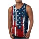 thumbnail image 2 of Tanques para Hombre para el Verano Solto Chaleco Impresión Deportivo Cuello Redondo, Casual, 2 of 6