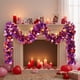 thumbnail image 5 of Set de decoraciones para San Valentín | Serpentinas de cinta, guirnaldas en forma de corazón, plástico, rosa vino, 196,8x3,5 pulgadas | Fondo de fiesta navideña, fácil almacenamiento, exposición en, 5 of 9