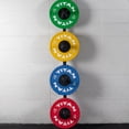 thumbnail image 2 of Titan Fitness Weight Plate Wall Mounted Storage Rack, Angled 4-Peg Design, Olympic Sized Weight Plate Organizer, Rated 800 LB, Anchored Wall Mounted Storage, 2 of 8