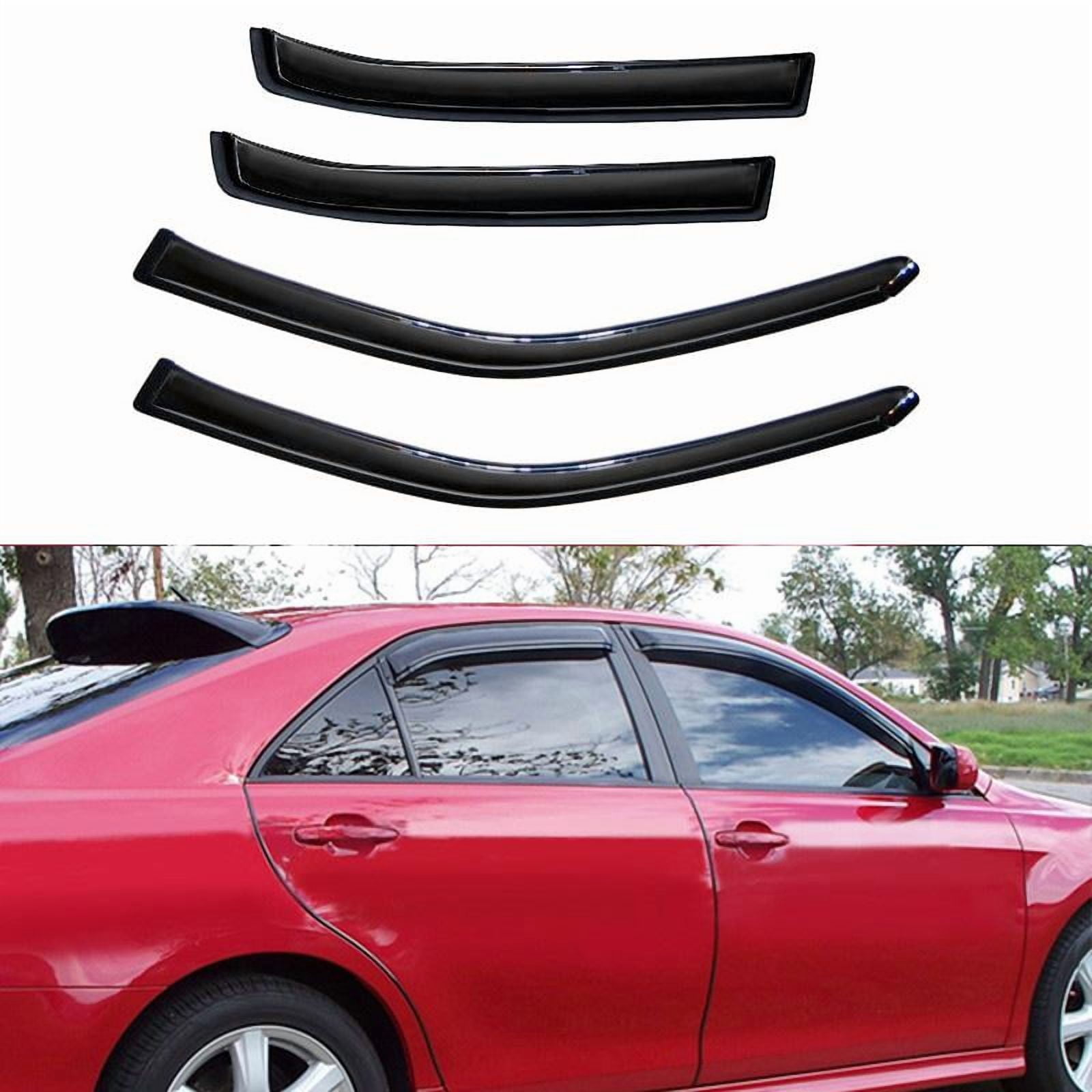 KT 94843 Window Wind Deflectors Vent Shades 4Pcs, Window Visors Rain Guards, Acrylic, Smoke Tinted