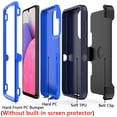 thumbnail image 6 of NIFFPD Samsung Galaxy A33 5G Case with Screen Protector Full-Body Shockproof Phone Case for Galaxy A33 5G with Belt-Clip Holster Blue&Blue, 6 of 7
