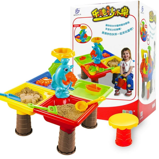 23Pcs Kids Plastic Sand Pit Set Beach Sand Table Water Play Toy - Color Random - Walmart.com