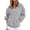 05-Gray, variant on Diufon Short Sleeve Sweatshirt for Women Summer Trendy Sweatshirts with Pockets Dressy Casual Crewneck Work Tops