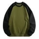 thumbnail image 2 of pstuiky camisas de manga larga para hombre, Sudadera deportiva con cuello redondo y manga larga para hombre, color liso, con inserción en los hombros camisetas de hombre m, 2 of 9