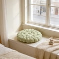 thumbnail image 4 of Gumesh Green Plush Bubble Seat Cushion, Round Tufted Chair Pad for Bedroom & Kitchen, 4 of 6
