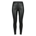 thumbnail image 5 of EnJoCho Kids Girls PU Fa𝗎x Leather Leggings Skinny Stretchy Fleec𝖾 Lined Ankle Length Pants Winter Warm Lightweight Trousers Casual Fashion Thermal Warmth Bottoms, 5 of 8