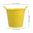 thumbnail image 2 of Masteelf Recycle Bin Desktop Trash Can Office 15.80X13.50X11.80CM Yellow, 2 of 8