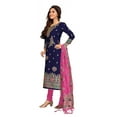 thumbnail image 2 of Trendmalls Women's Wear Silk Fabric Regular Wear Embroidered Straight Kurta Pant Suit set, 2 of 7