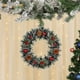 thumbnail image 5 of Herunwer Christmas Wreath with Flocked Pine, Red Poinsettias, Gold Stars, Natural Pine Cones, Holiday Door Decorations, 5 of 6