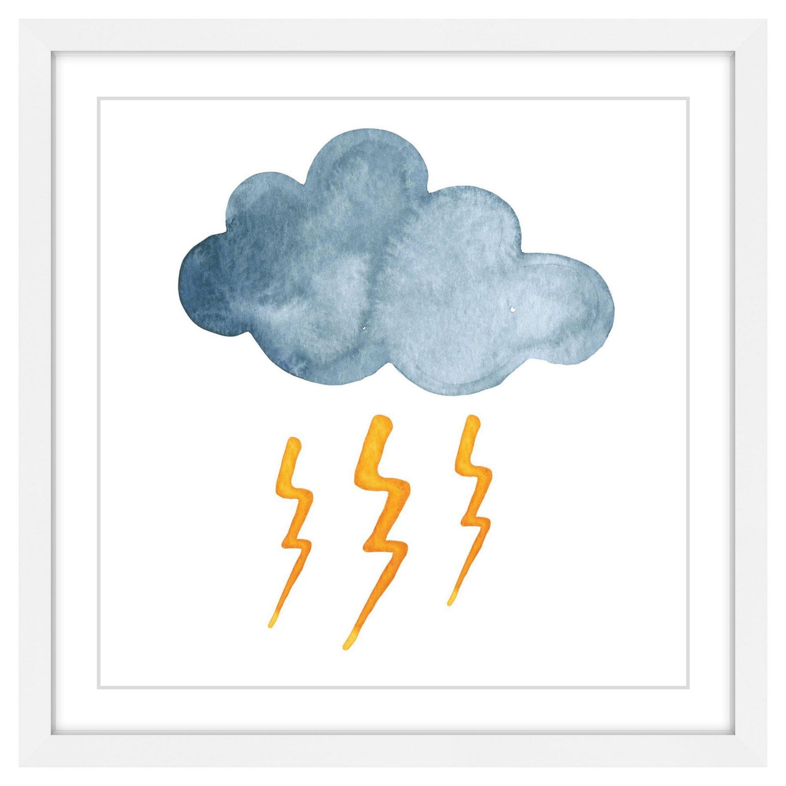 Marmont Hill "Lightning" by Diana Alcala Framed Painting Print