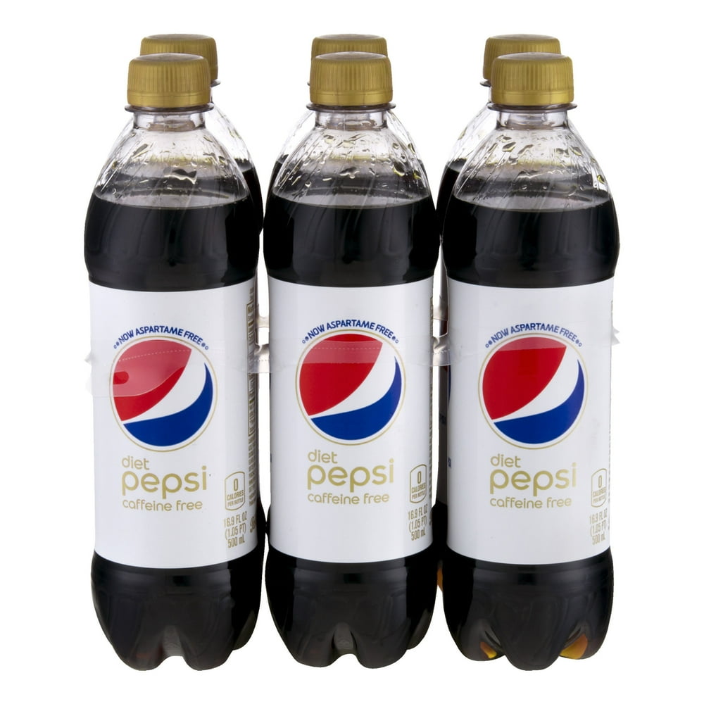 Diet Pepsi CaffeineFree Soda, 16.9 Fl. Oz., 6 Count