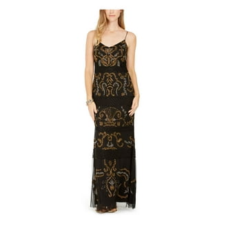 XSCAPE Womens Black Slitted Sleeveless Scoop Neck Full-Length Formal Sheath  Dress 12 - Walmart.com